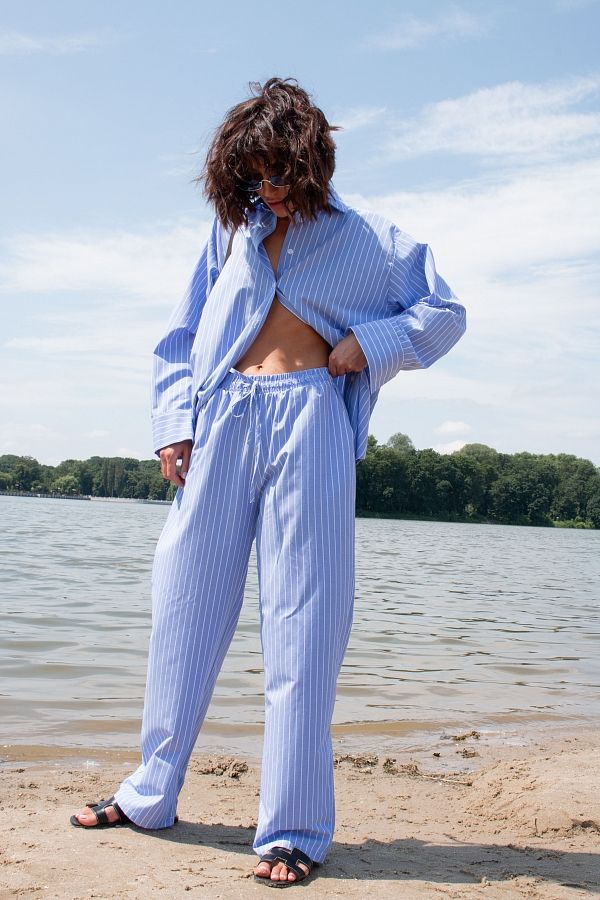 Костюм у смужку блакитний TR07 #RU# Костюм в полоску голубой TR07 № 5