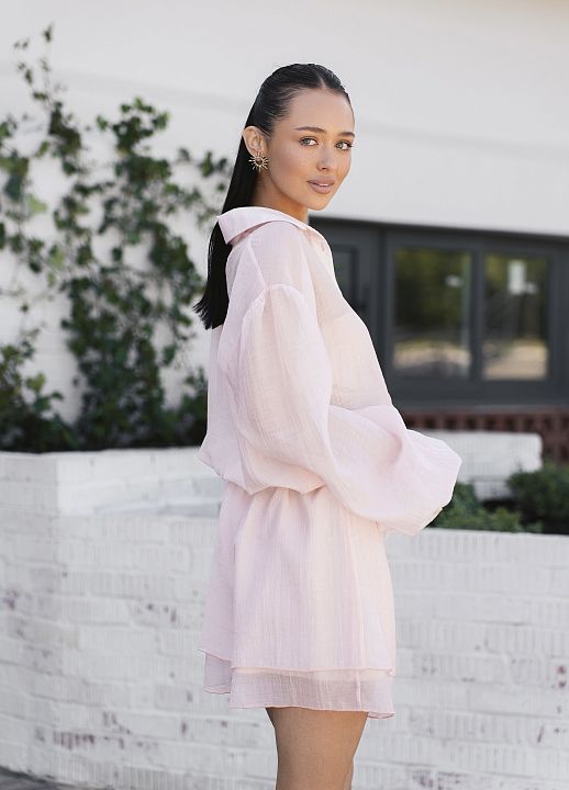 Костюм з органзи рожевий - №2