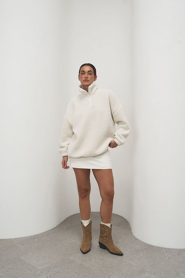 Світшот Теді із замком молочний TKOFG/01 #RU# Свитшоты TKOFG/01 № 1