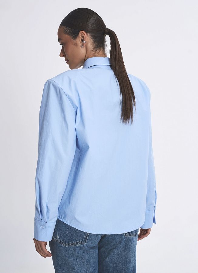 Сорочка котонова з підплічниками блакитна SCT/3 #RU# Рубашка котоновая с подплечниками голубая SCT/3 № 5