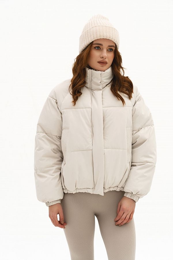 Куртка вкорочена на замку молочна PUVK25/1 #RU# Куртка укороченная на замке молочная PUVK25/1 № 1