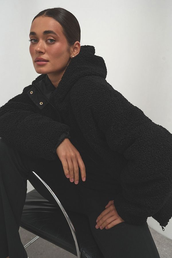 Куртка тедді чорна 240902/4 #RU# Куртка тедди черная 240902/4 № 1