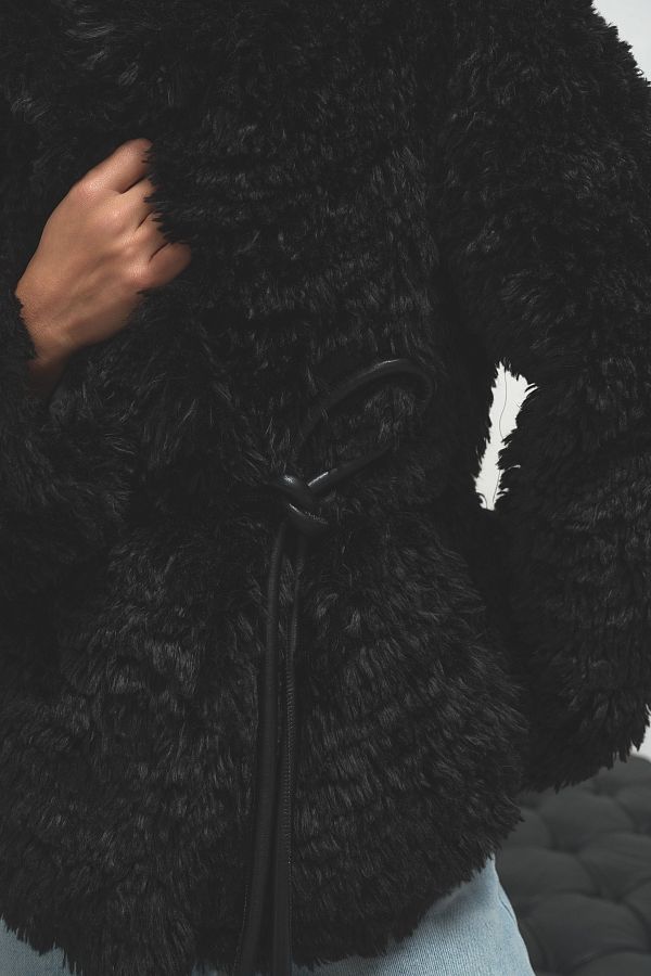 Шубка вкорочена чорна 19422/3 № 4