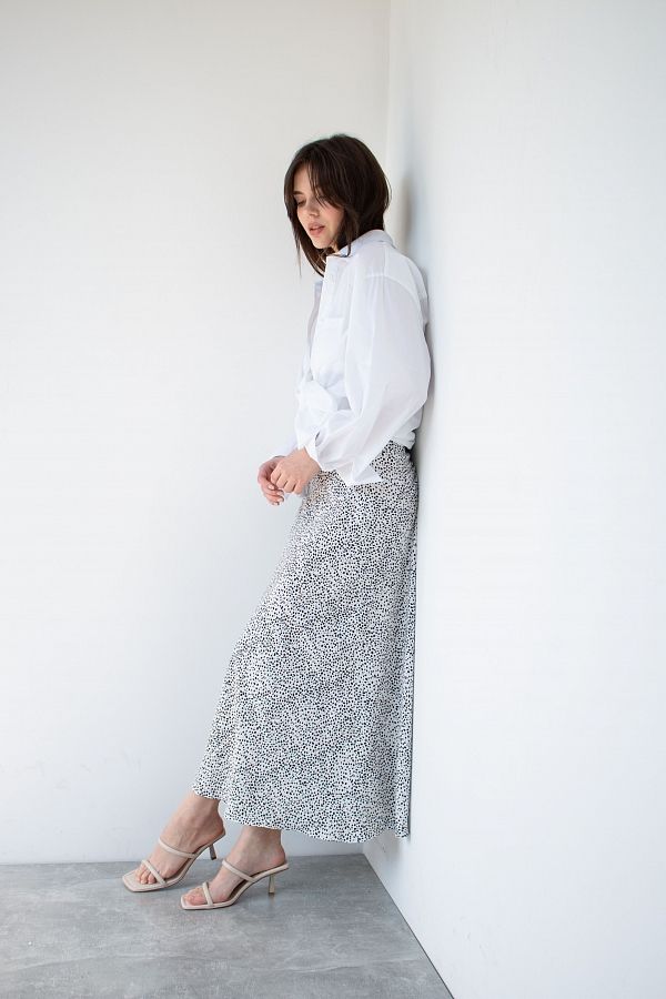 Спідниця максі біла B0123/2 #RU# Юбка макси белая B0123/2 № 4