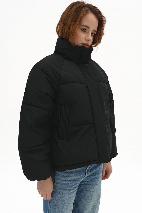 Куртка вкорочена на замку чорна PUVK25/4 #RU# Куртка укороченная на замке черная PUVK25/4 № 2