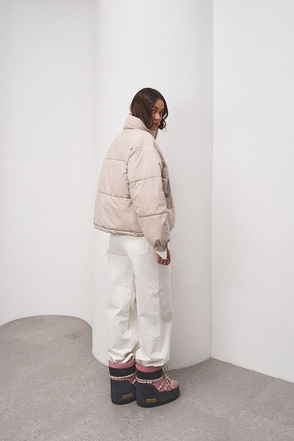 Куртка вкорочена на замку світло-сіра PUVK25/2 #RU# Куртка укороченная на замке светло-серая PUVK25/2 № 5