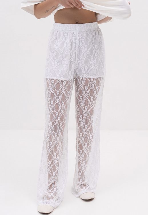 Штани мереживні білі - №2