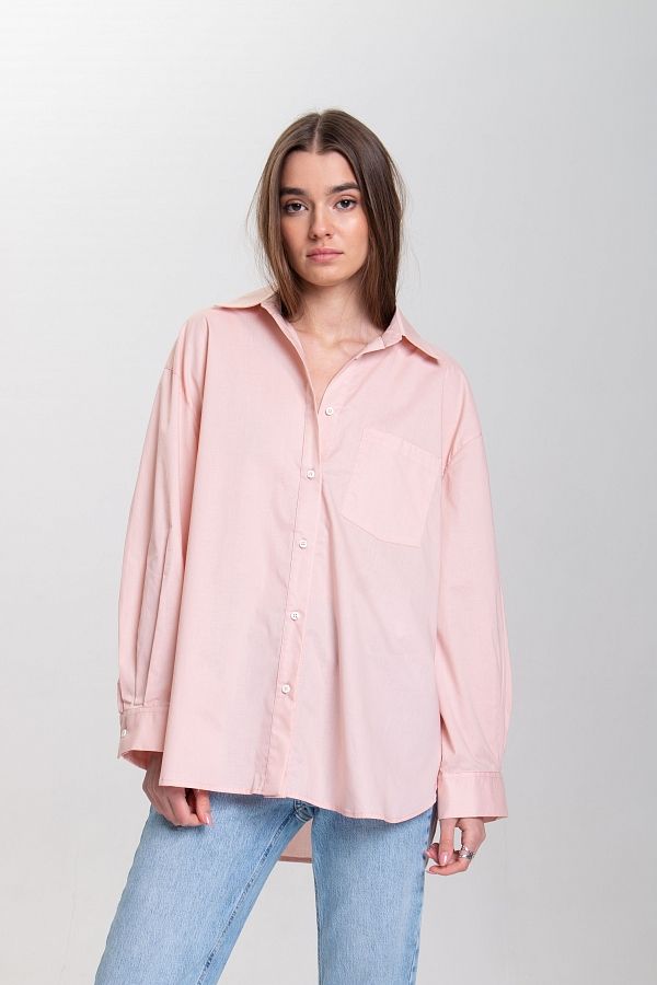 Сорочка котонова класична світло-рожева МБСЧ001/3 #RU# Рубашка котоновая классическая светло-розовая МБСЧ001/3 № 2