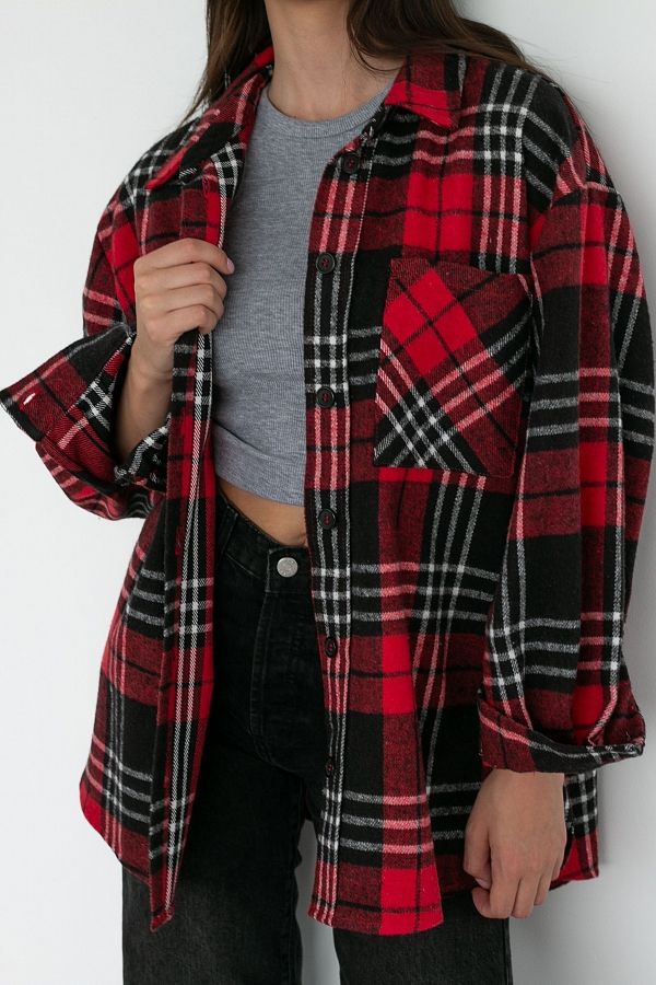 Сорочка утеплена червоно-чорна МБС4002s/3 #RU# Рубашка утепленная красно-черная МБС4002s/3 № 2