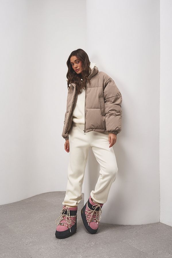 Куртка вкорочена на замку бежева PUVK25/3 #RU# Куртка укороченная на замке бежевая PUVK25/3 № 3