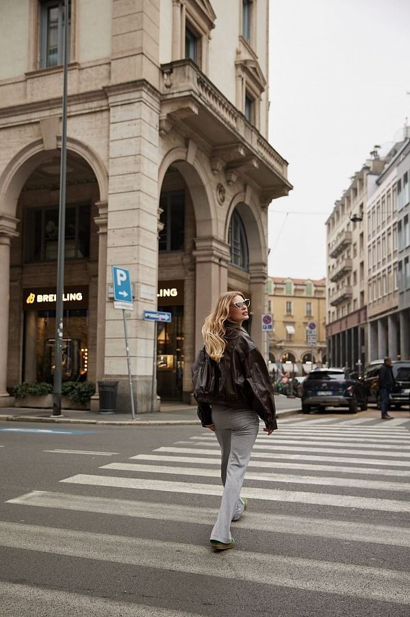 Куртка oversize шкіряна коричнева URBAN-01 #RU# Куртка oversize кожаная коричневая URBAN-01 № 10