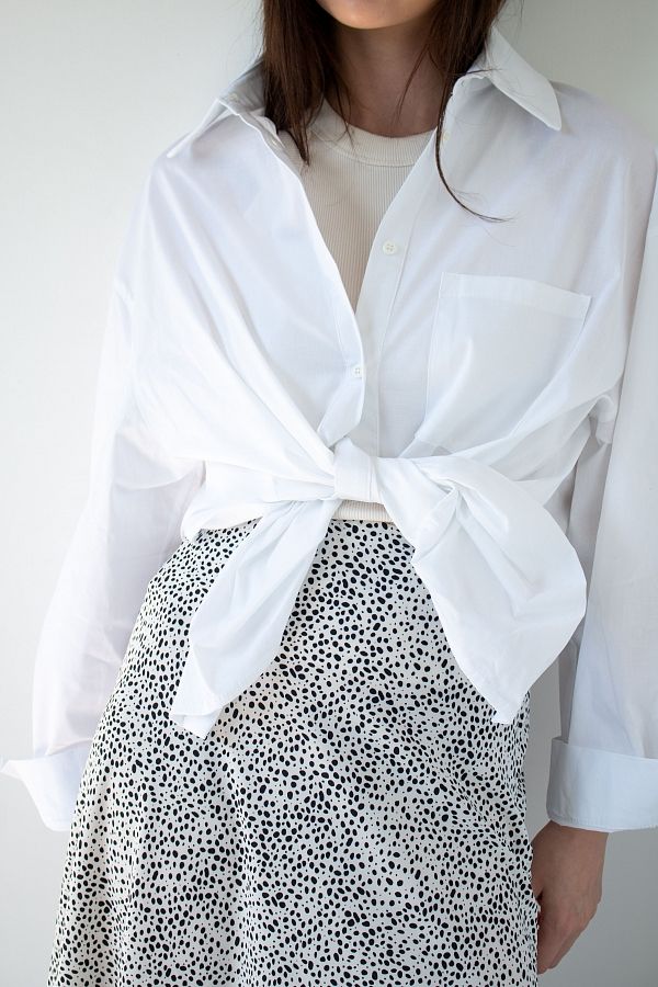 Спідниця максі біла B0123/2 #RU# Юбка макси белая B0123/2 № 6