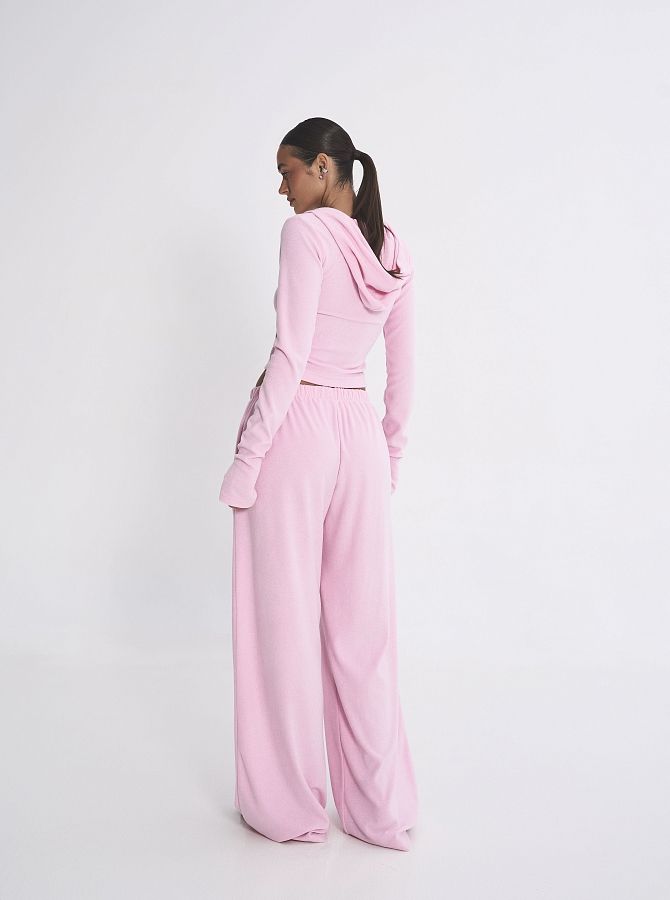 Костюм приталений із замком рожевий KOSPR/1 #RU# Костюм приталенный с замком розовый KOSPR/1 № 4