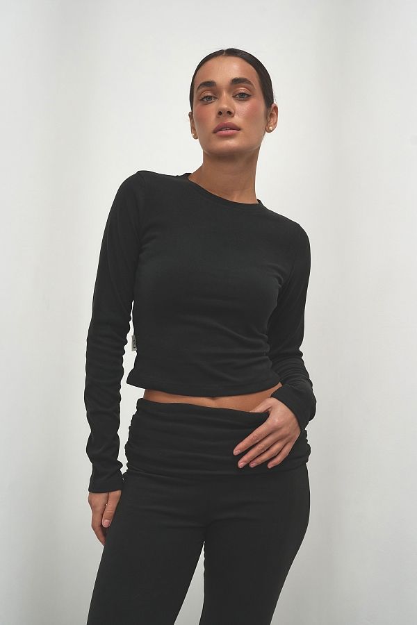 Костюм приталений флісовий чорний KPRM05/2 #RU# Костюм приталенный флисовый черный  KPRM05/2 № 2