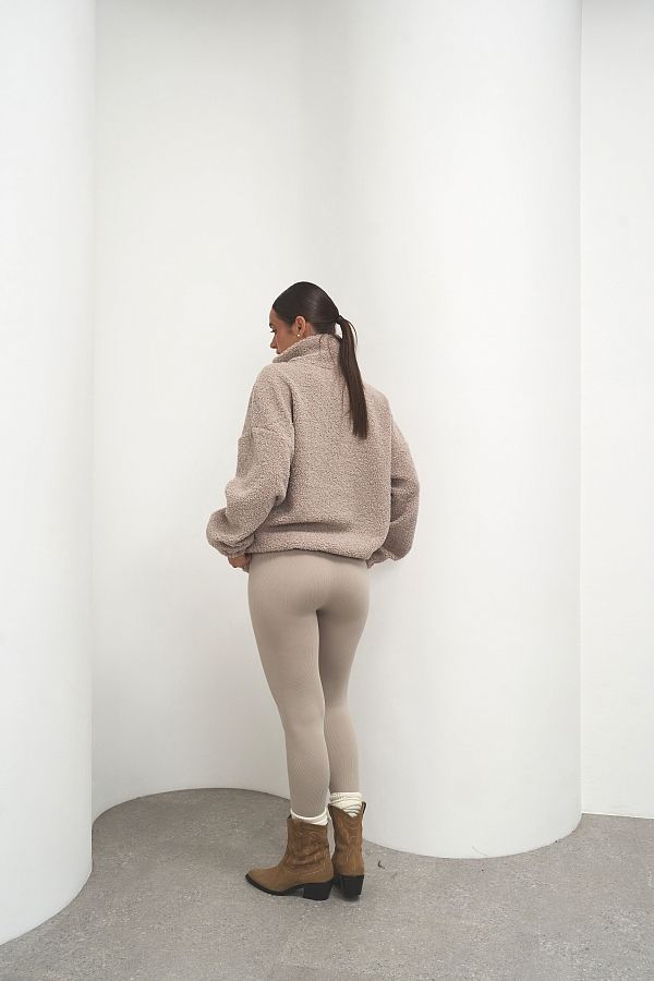 Світшот теді із замком бежевий  TKOFG/03 #RU# Свитшоты TKOFG/03 № 2