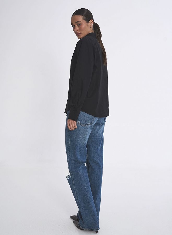 Сорочка котонова з підплічниками чорна SCT/2 #RU# Рубашка котоновая с подплечниками черная SCT/2 № 3