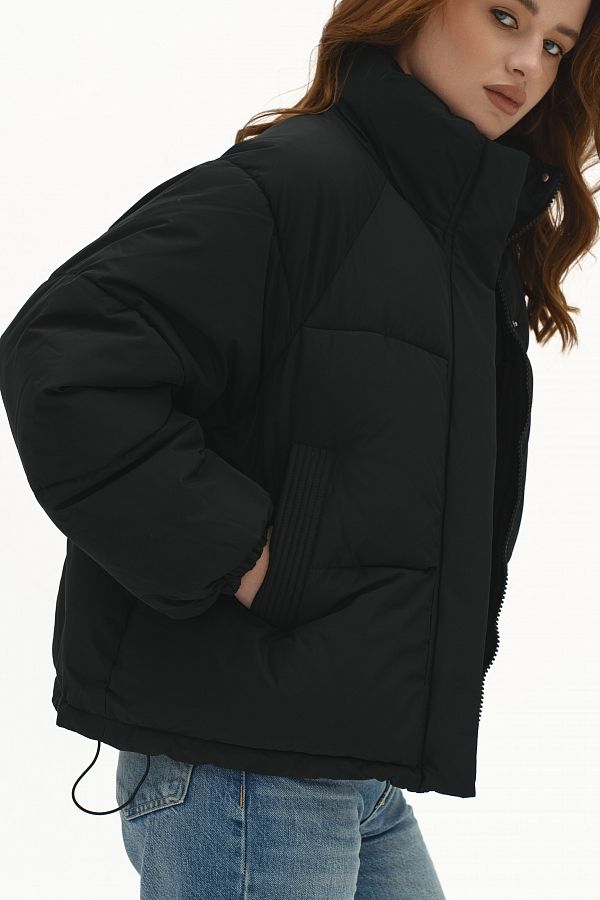 Куртка вкорочена на замку чорна PUVK25/4 #RU# Куртка укороченная на замке черная PUVK25/4 № 4