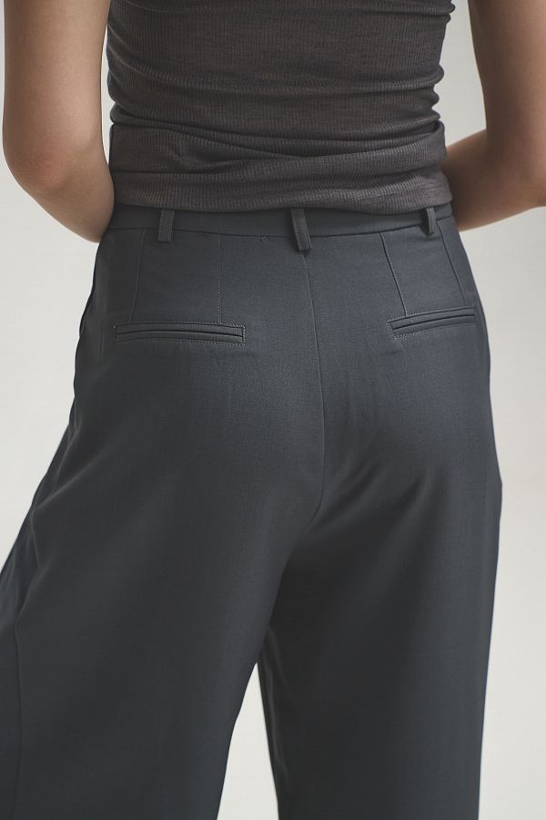 Костюм вільного крою із зав’язками на піджаку сірий URBAN-S/02 #RU# Костюм свободного кроя с завязками на сером пиджаке URBAN-S/02 № 11