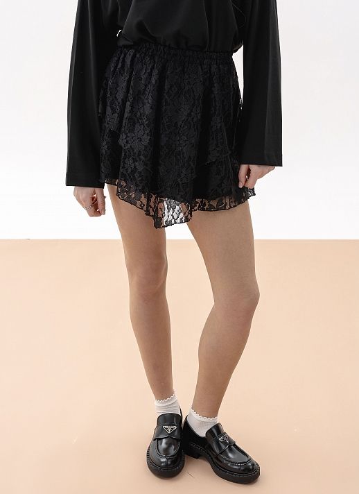 Спідниця мереживна чорна - №2