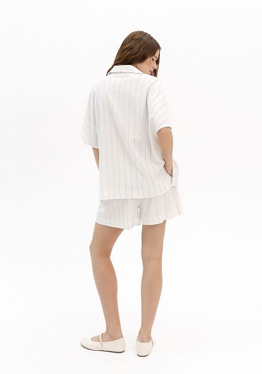 Шорти лляні молочні - №2