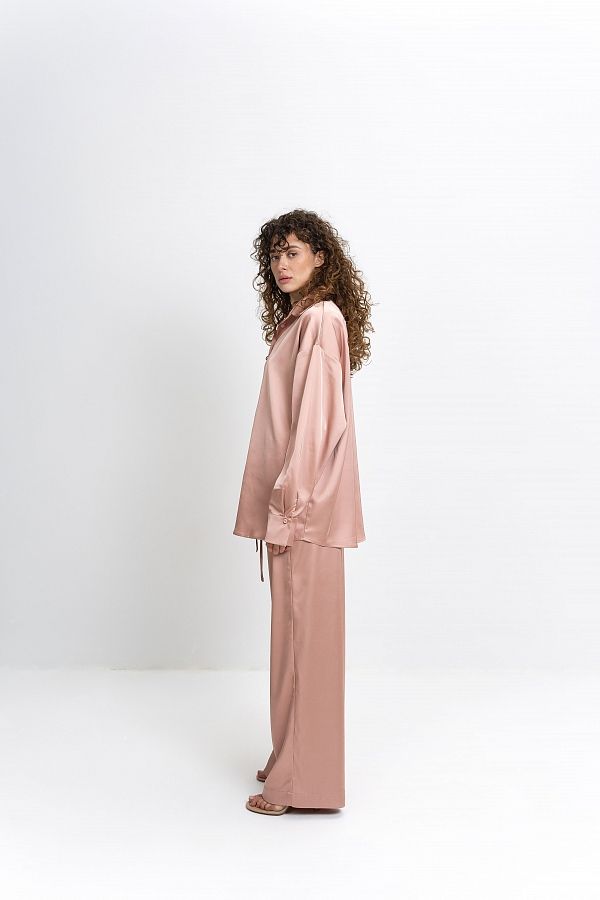 Костюм сатиновий пудровий НФ-00000754/1 #RU# Костюм сатиновый пудровый НФ-00000754/1 № 2