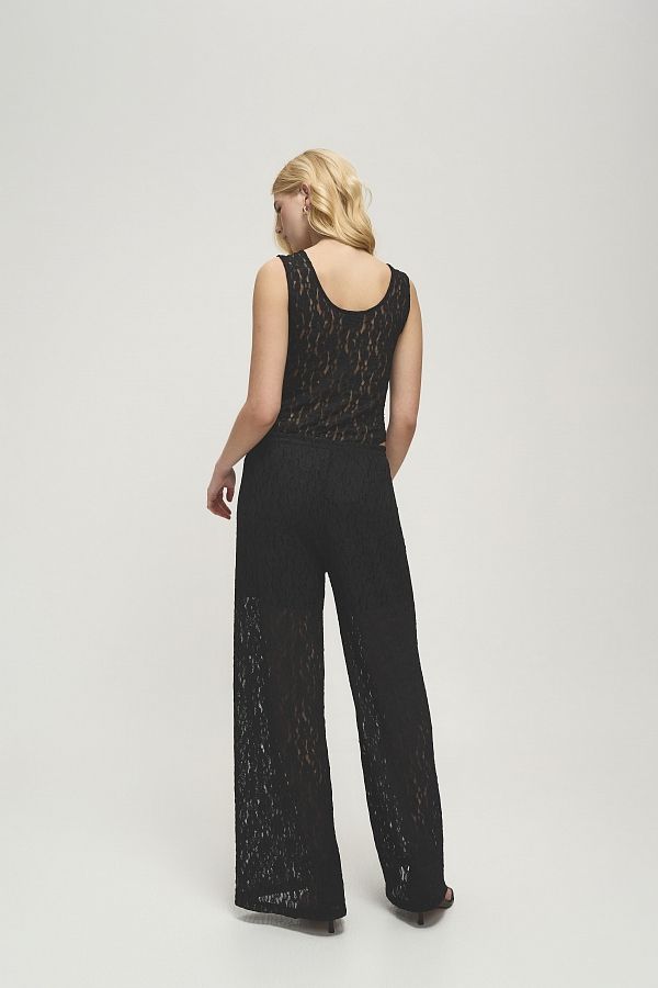 Штани мереживні палацо чорні SHT/MER/01 #RU# Брюки кружевные палаццо черные SHT/MER/01 № 3