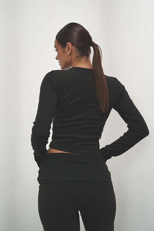 Костюм приталений флісовий чорний KPRM05/2 #RU# Костюм приталенный флисовый черный  KPRM05/2 № 3