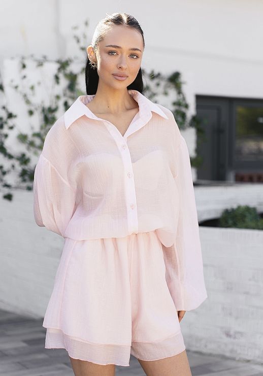 Костюм з органзи рожевий