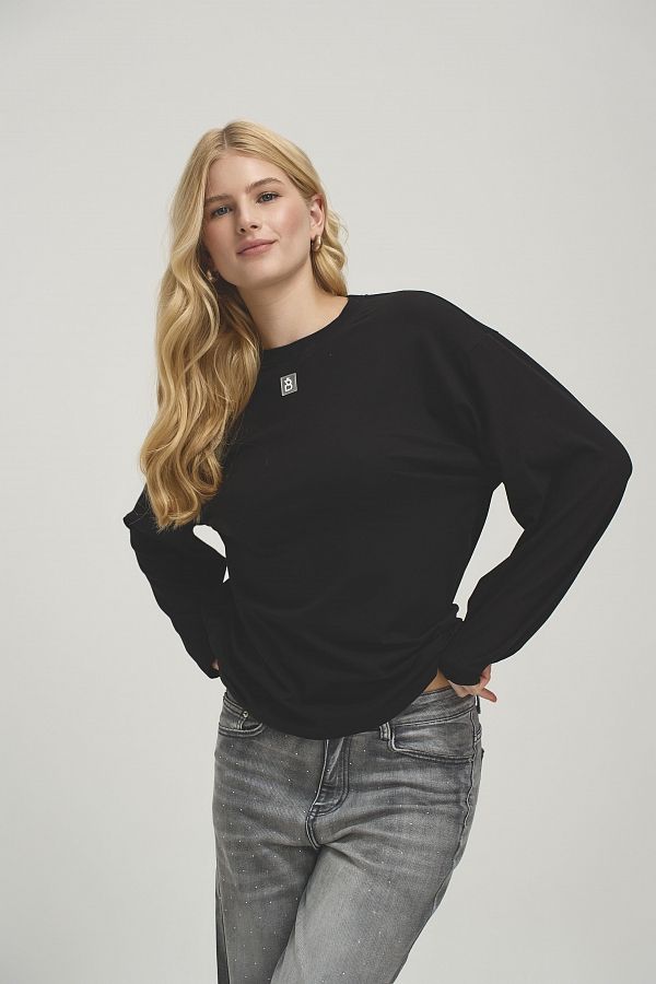 Лонгслів oversize MBocharova чорний DK0215/6 #RU# Лонгслив oversize MBocharova черный DK0215/6 № 3