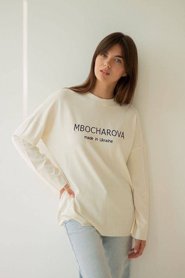 Лонгслів MBocharova молочний MBКС004/6 #RU# Лонгслив MBocharova молочный MBКС004/6 № 1
