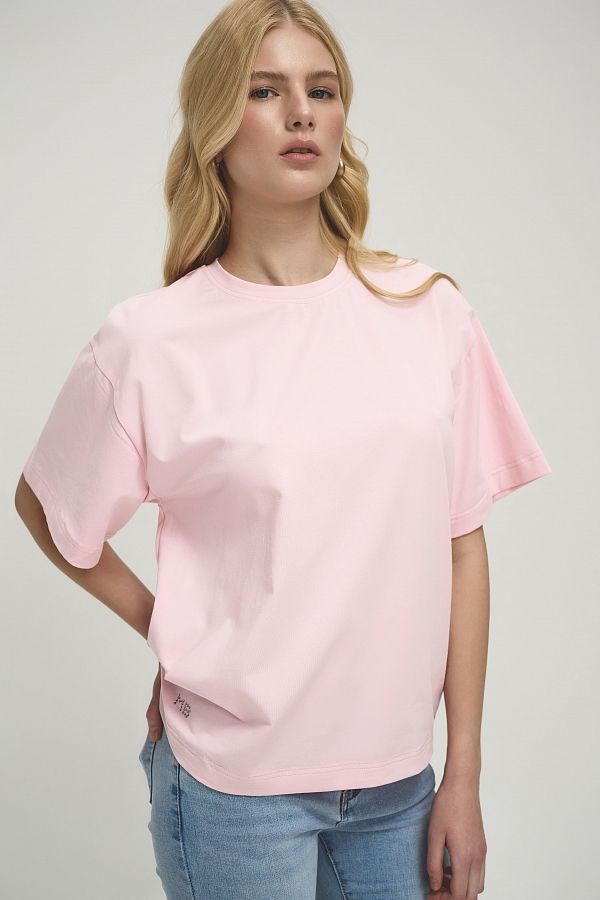 Футболка зі стразами MBocharova рожева FB202411/4 #RU# Футболка со стразами MBocharova розовая FB202411/4 № 3