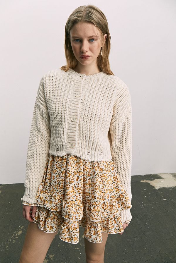 Кардиган вкорочений бежевий TH231115 #RU# Кардиган укороченный бежевый TH231115 № 3