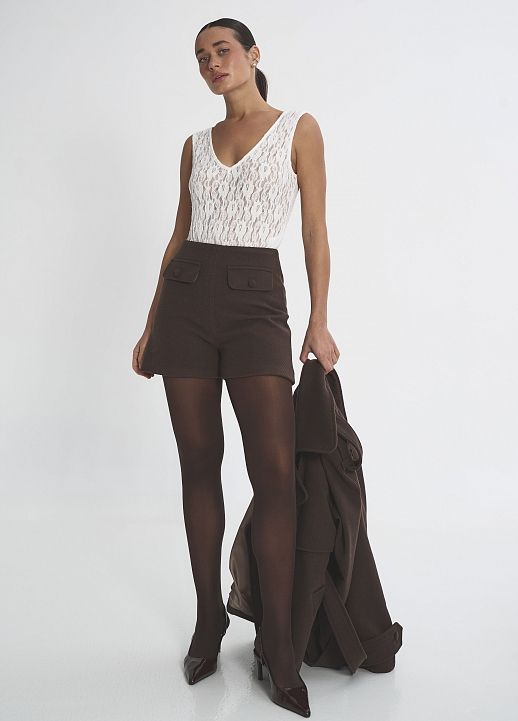 Шорти класичні коричневі