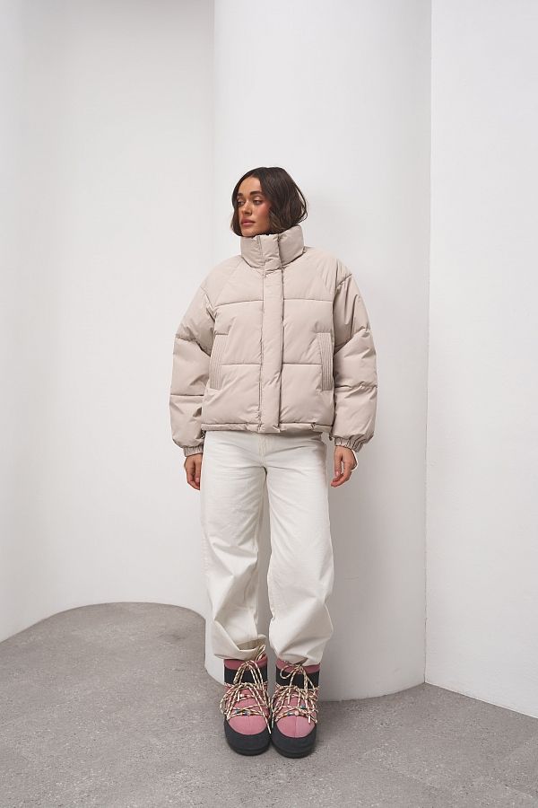 Куртка вкорочена на замку світло-сіра PUVK25/2 #RU# Куртка укороченная на замке светло-серая PUVK25/2 № 3