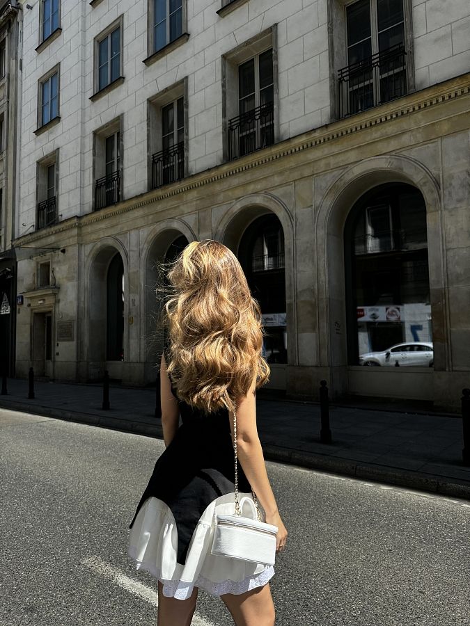 Сукня-корсет чорний+білий KOR0124/3 № 1