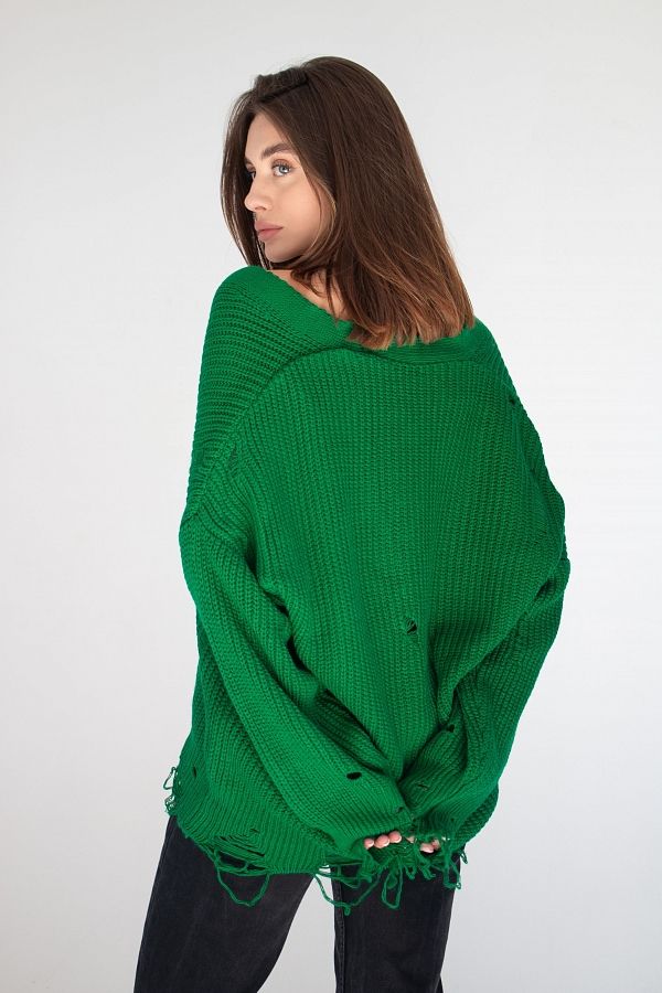 Кардиган на ґудзиках зелений CR-27013/5 #RU# Кардиган на пуговицах зеленый CR-27013/5 № 3
