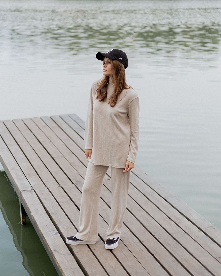 Костюм трикотажний бежевий Н0622/3 #RU# Костюм трикотажный бежевый Н0622/3 № 1