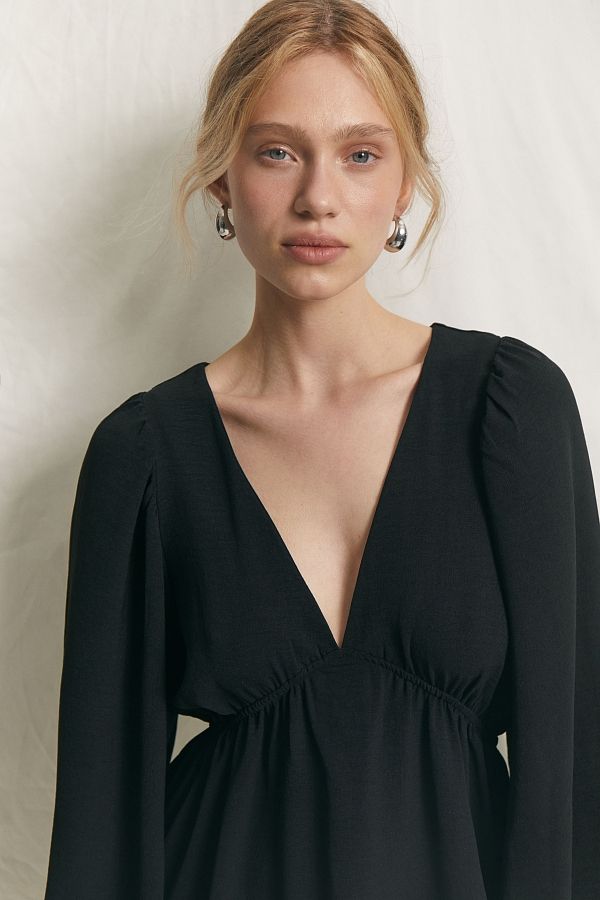 Сукня міні з відкритою спиною чорна VID1124/4 № 2