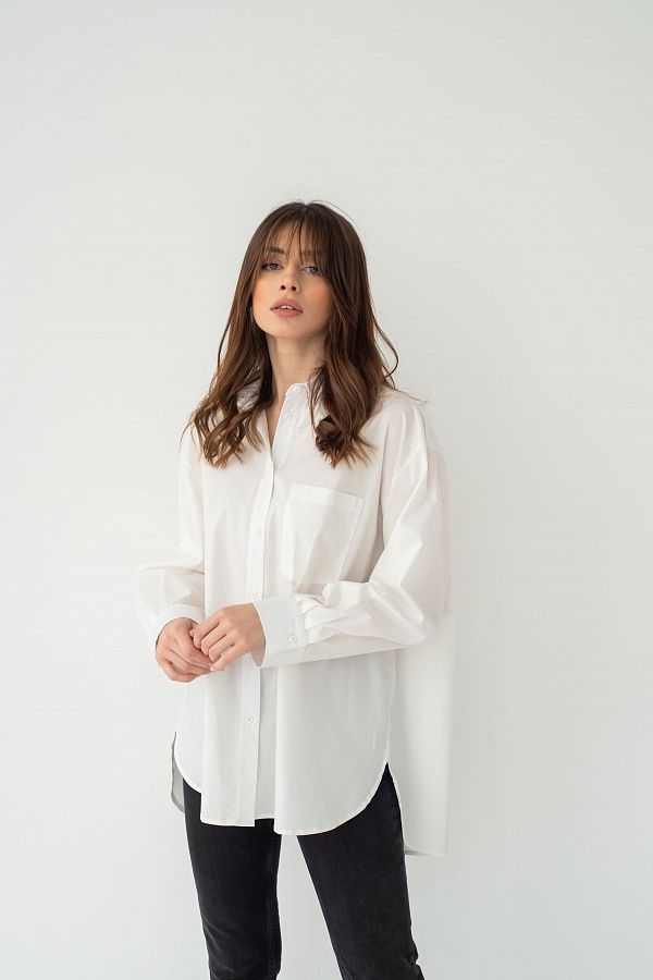 Сорочка котонова класична молочна МБСЧ001/6 #RU# Рубашка котоновая классическая молочная МБСЧ001/6 № 1