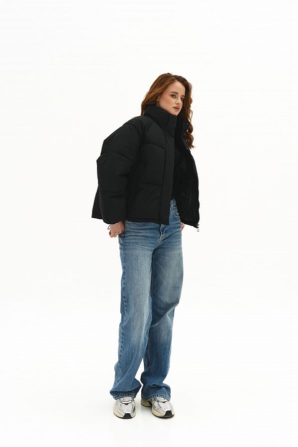 Куртка вкорочена на замку чорна PUVK25/4 #RU# Куртка укороченная на замке черная PUVK25/4 № 5