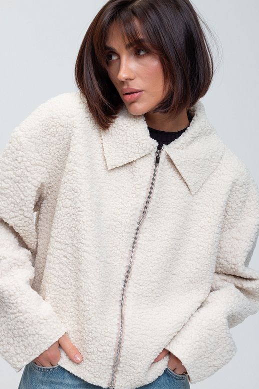 Куртка хутряна молочна - №2