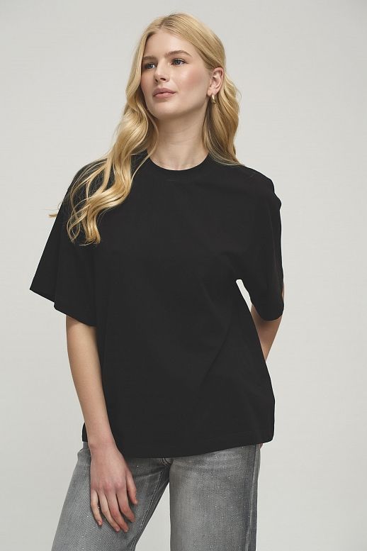 Футболка зі стразами MBocharova чорна