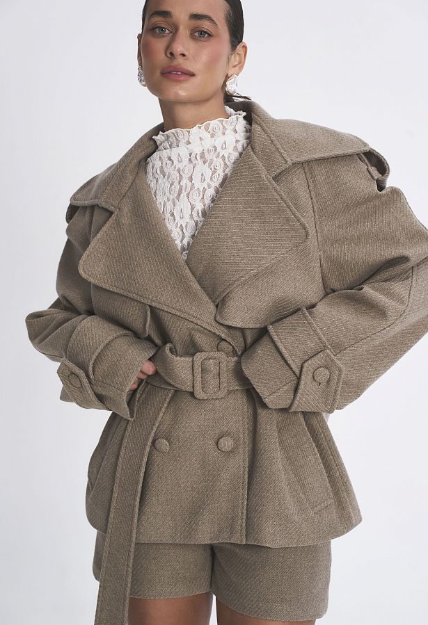 Піджак під пояс бежевий PJ-PAS/4 #RU# Пиджак под пояс бежевый PJ-PAS/4 № 2