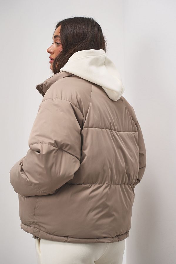 Куртка вкорочена на замку бежева PUVK25/3 #RU# Куртка укороченная на замке бежевая PUVK25/3 № 4