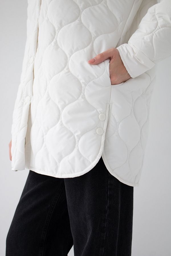 Куртка-сорочка на кнопках біла МБПЩ003/2 #RU# Куртка-рубашка на кнопках белая МБПЩ003/2 № 4
