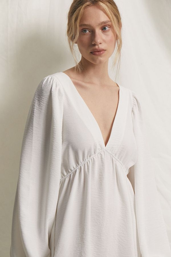 Сукня міні з відкритою спиною молочна VID1124/3 № 2