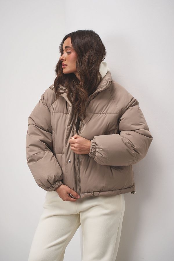 Куртка вкорочена на замку бежева PUVK25/3 #RU# Куртка укороченная на замке бежевая PUVK25/3 № 2