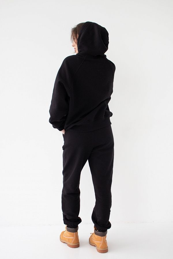 Костюм спортивний утеплений на флісі чорний Н0123/3 #RU# Костюм спортивный утепленный на флисе черный Н0123/3 № 5
