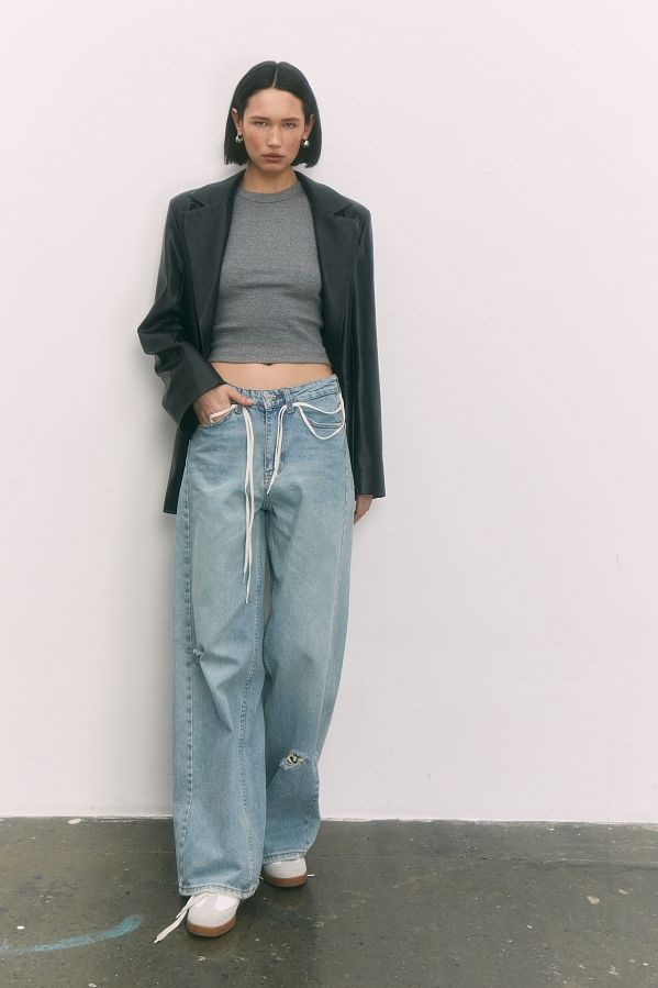 Джинси палаццо блакитні  #RU# Джинсы палаццо голубые  № 1