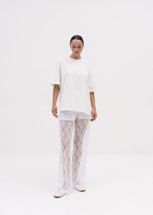 Штани мереживні білі BRM/01 #RU# Брюки кружевные белые BRM/01 № 1